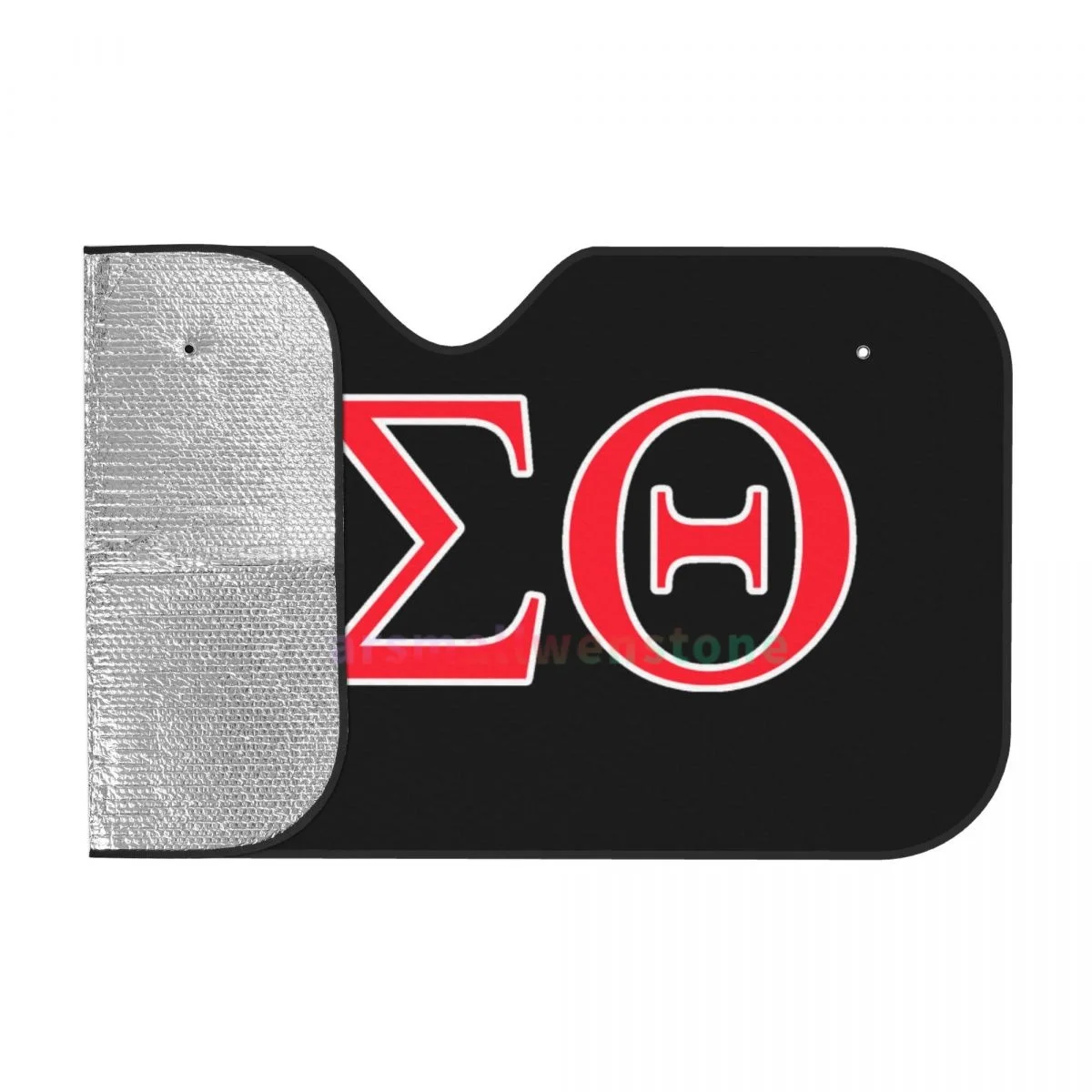 Delta Sigma Theta Sorority Car Reflective Sun Blocker Fits Small Sedans, Mini SUVs Standard Sunshade Car Accessories