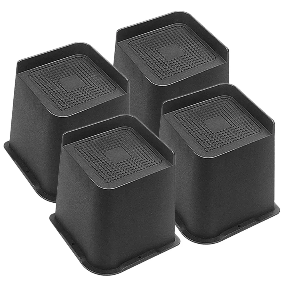 4Pcs Premium Furniture Risers Non-Slip Sofa Leg Pads Couch Riser Blocks Table Desk Chair Cabinet Lifters for Extra Storage Space