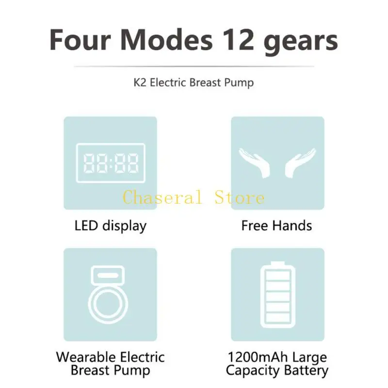 E7CE 효율적인 유방 펌프 전기 모유 수유 펌프 누출 방지 자동 유방 펌프