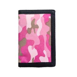 Kids Wallet for Boys and Girls, Novelty Wallet for Boys and Girls Ages 5-7, Camo Teen Wallet for Kids Birthday Gifts - Pink