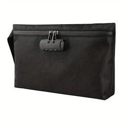1pc Smell Proof Bags with Combination Lock,  Odor Proof Pouch Case Container for Travel Stash Storage
