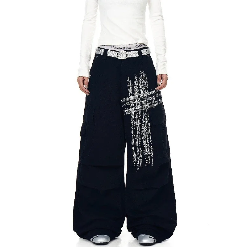 Мужские рабочие брюки в стиле ретро в американском стиле, свободные прямые джинсы с несколькими цветами, уличные брюки со средней талией