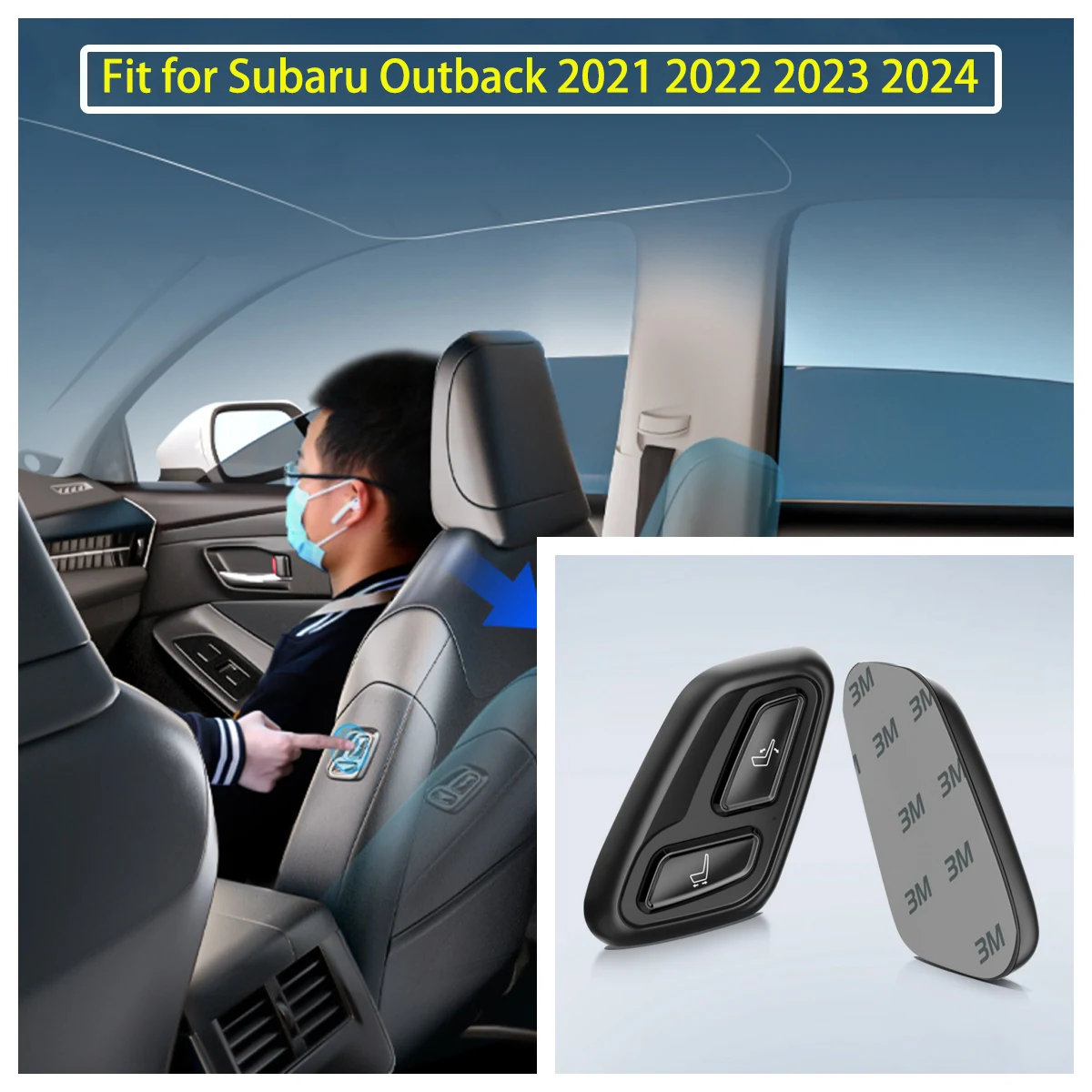 

Fit for Subaru Outback 2021 2022 2023 2024 Passenger Side Wireless Button Power Seat Modification Interior Accessories