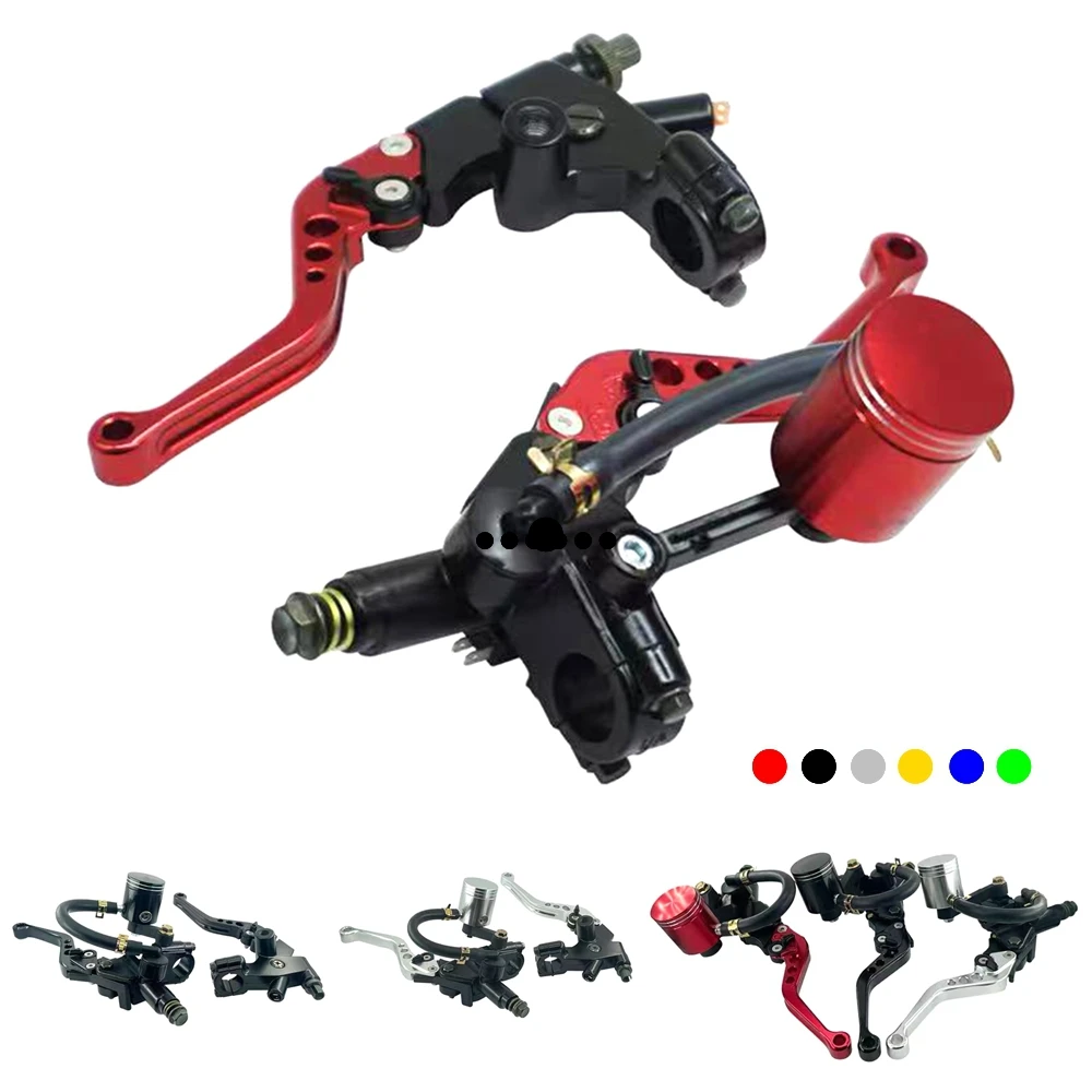 

7/8 "22 мм универсальный главный тормозной цилиндр мотоцикла, рычаг резервуара, регулируемая тормозная ручка сцепления, грязевой питбайк, мото аксессуар