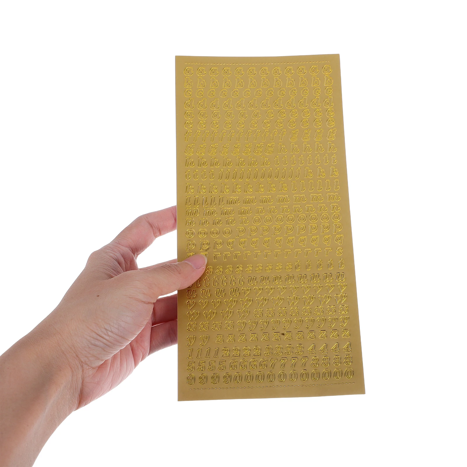 

20 Sheets English Alphabet Letter Stickers Self-Adhesive Gold Glitter Scrapbook Supplies DIY Journaling Scrapbooking Photo