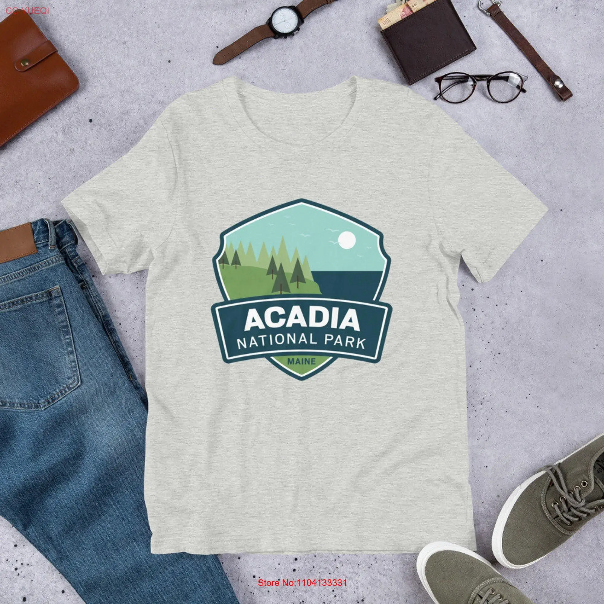 Acadia National Park Maine t shirt long or short sleeves