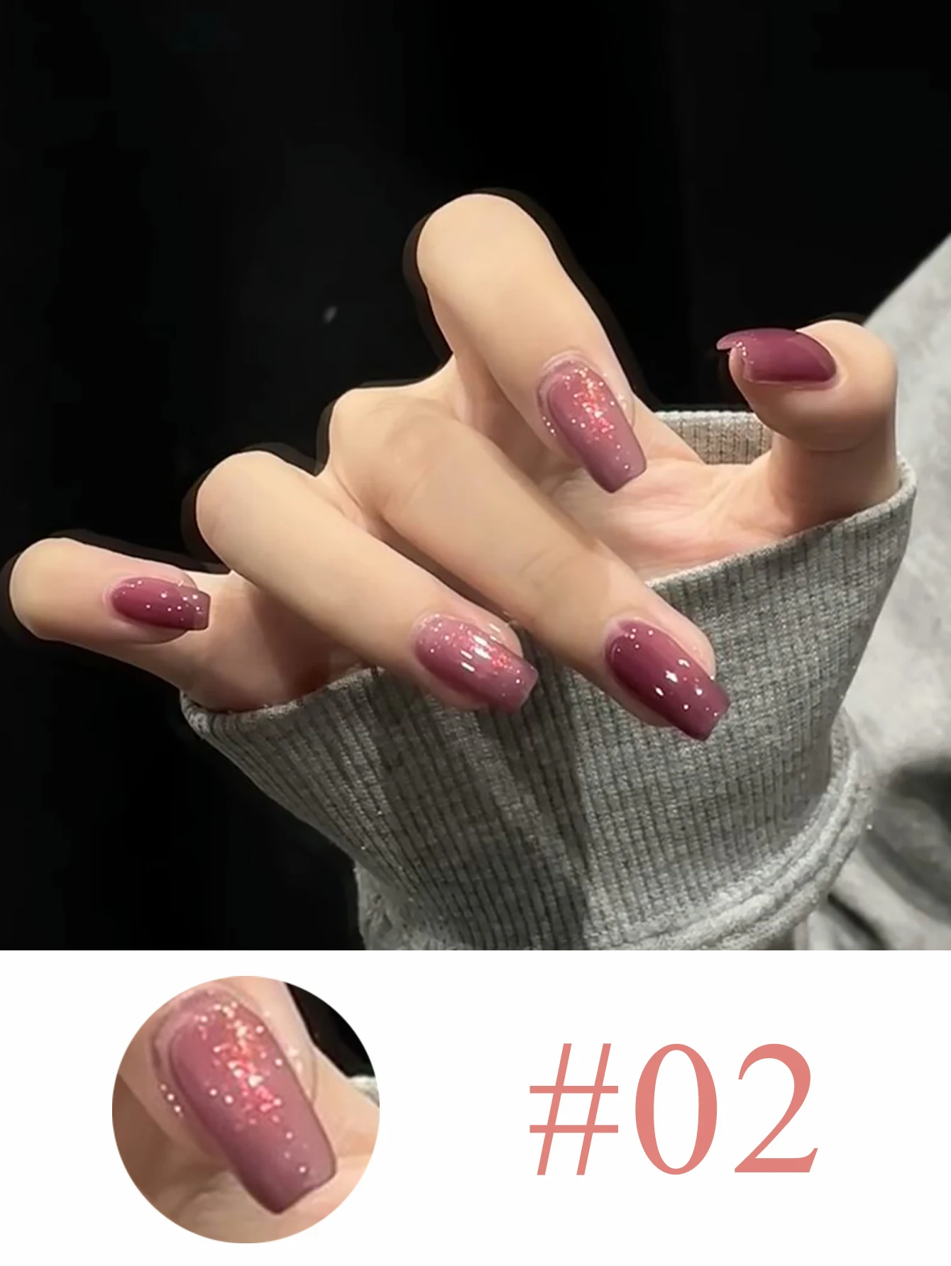 1-2pcs PSK  2025 New Popular Grape Purple Gel Nail Polish 2 Color 2025 Internet Celebrity Popular Nail Art Nail Supplies