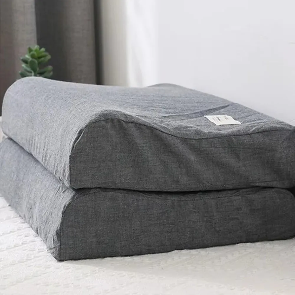 1PC Simple 30x50cm Latex Pillowcase Cotton Comfortable Memory Pillow Cover Washable Pillow Cover Case For Home Bedroom Sleeping