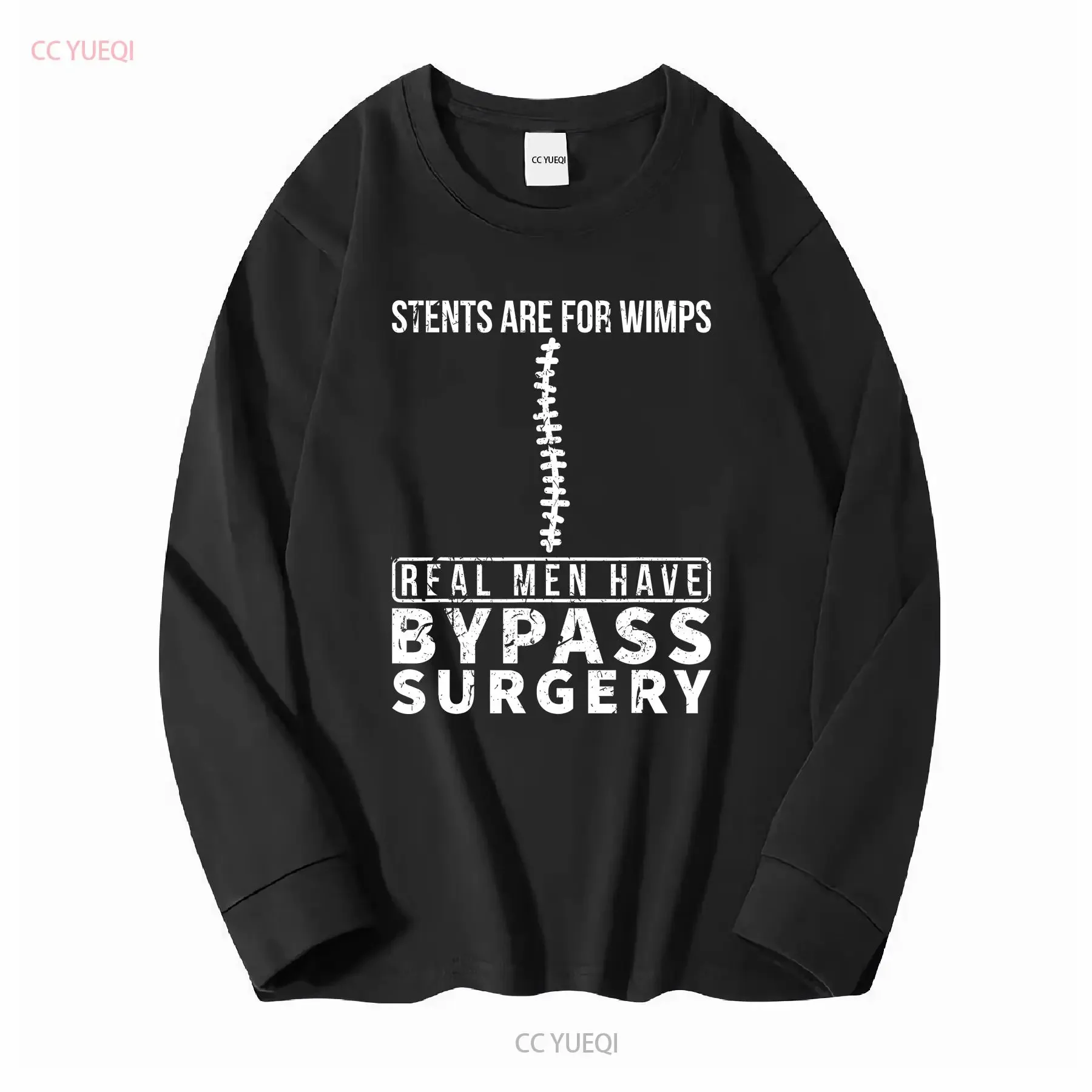 Stents Are For Wimps Real Men Have Bypass Open Heart Surgery Zipper Club Pacemaker T Shirt long or short sleeves vintage