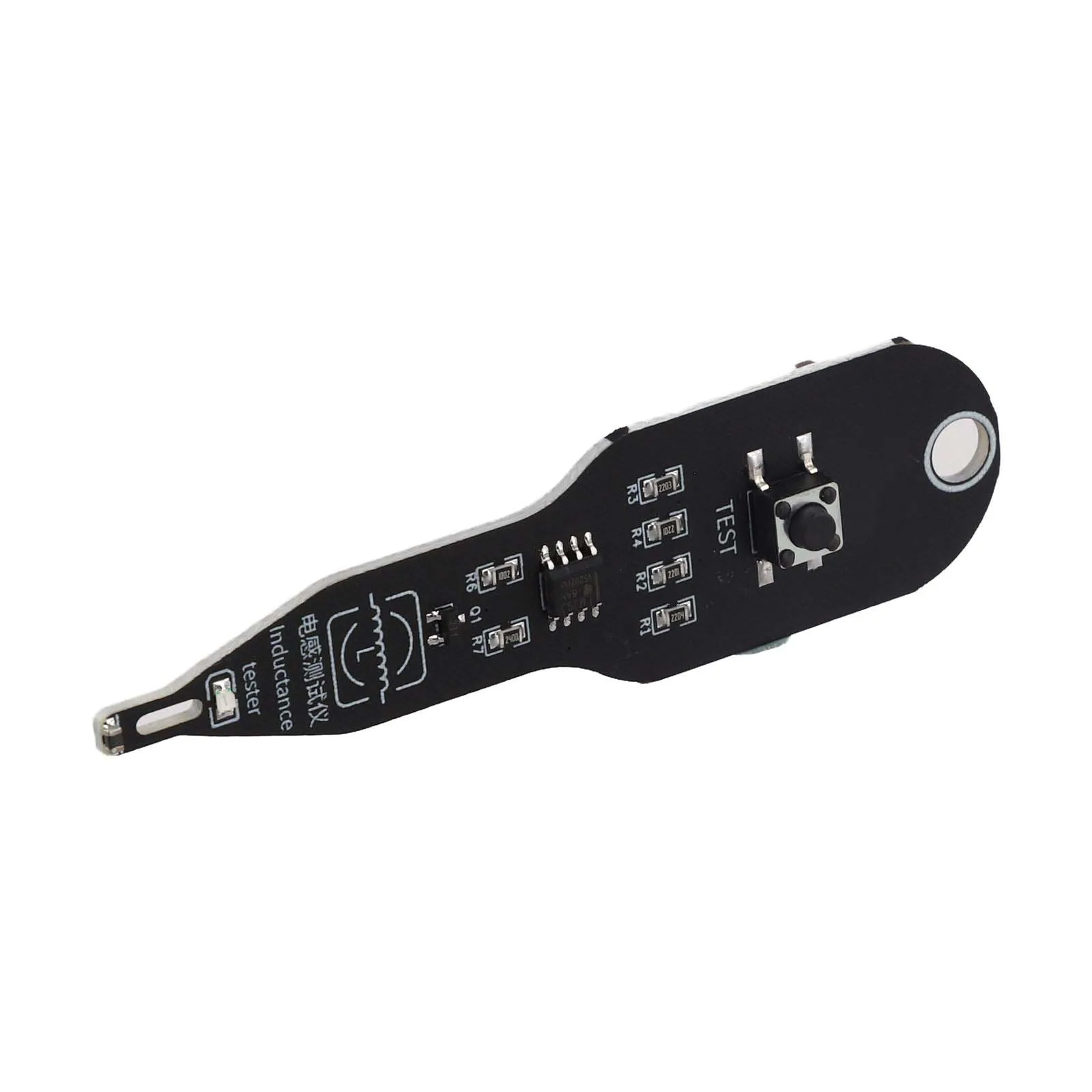 Inductor Tester Electromagnetic Induction Instrument For Motherboard Coil Fault Detection PCB Repair Tool Black Portable Device