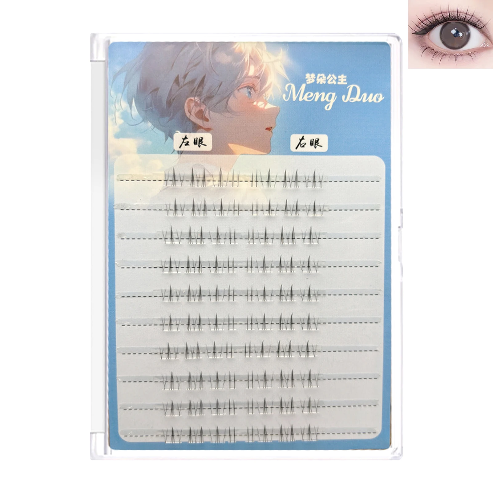 Under False Eyelashes Manga korean Natural Style Cluster Fluffy Lower Lash Extensions Reusable Handmade Soft bottom lashes