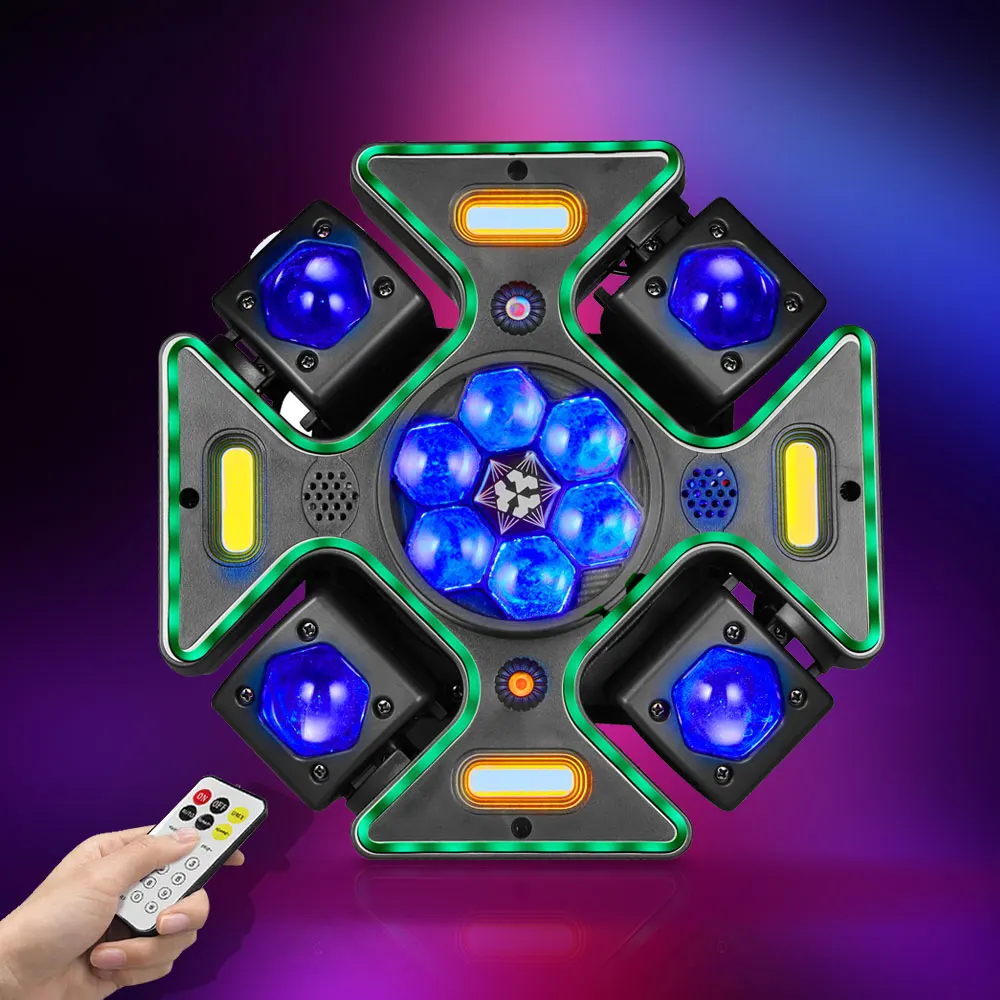 2025 LED Disco Party Laser Light 120W DMX Sync DJ Effects Indoor Sound Dance Strobe Lights Romantic Christmas Holiday Equipment