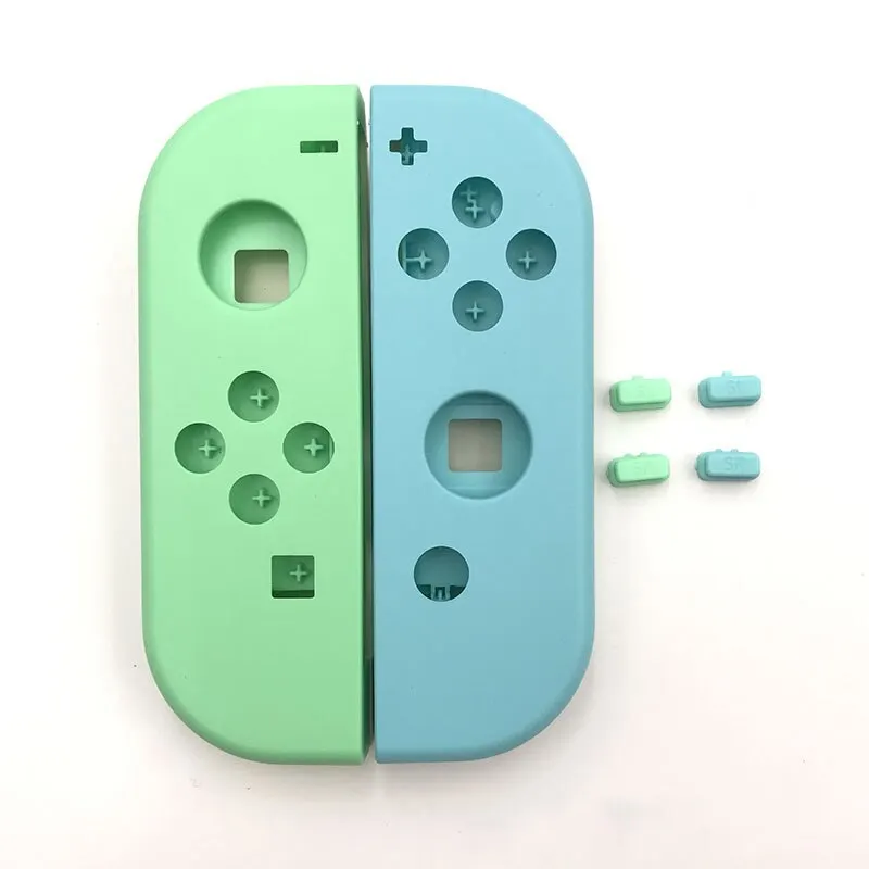 مجموعة غلاف غلاف غلاف غلاف بديل ضفدع البيانات من Joy-Con لهيكل الإسكان لـ NS Joycon طقم أزرار بديل L R