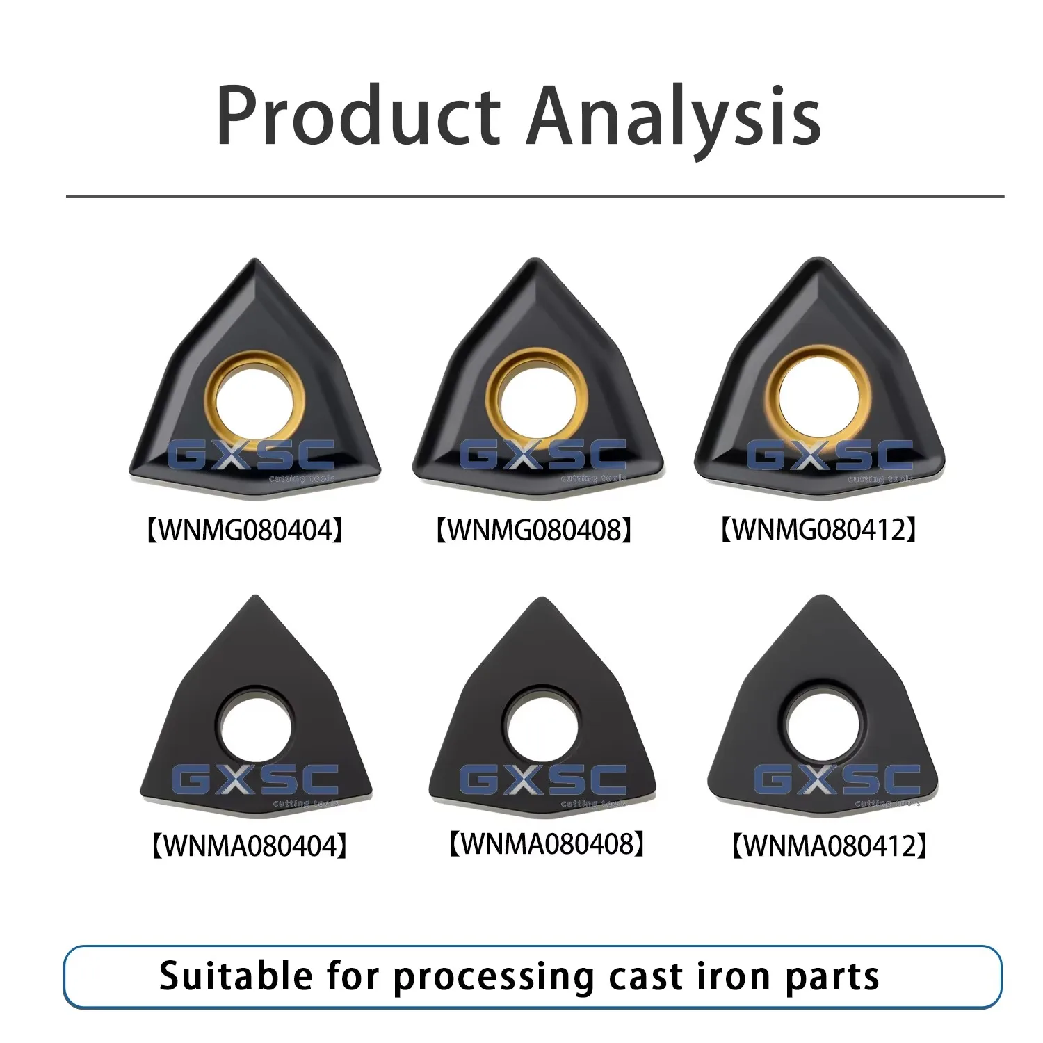 WNMG/MA DESKAR Turning Inserts WNMG080404/08/12 WNMA080404 LF3018 Numerical Control Peach Shaped Cast Iron External Turning Tool