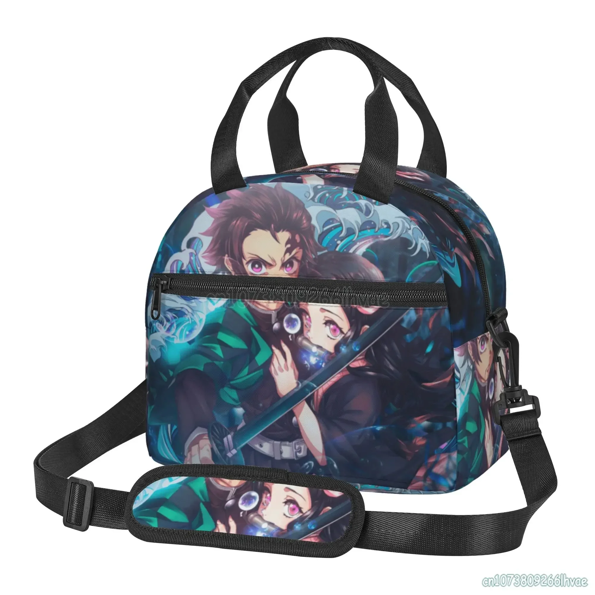 

Cute Japanese Anime Thermal Lunch Box Insulated Lunch Bag for Adults Kids Portable Leakproof Bento Tote Meal Bag Ideal Gifts