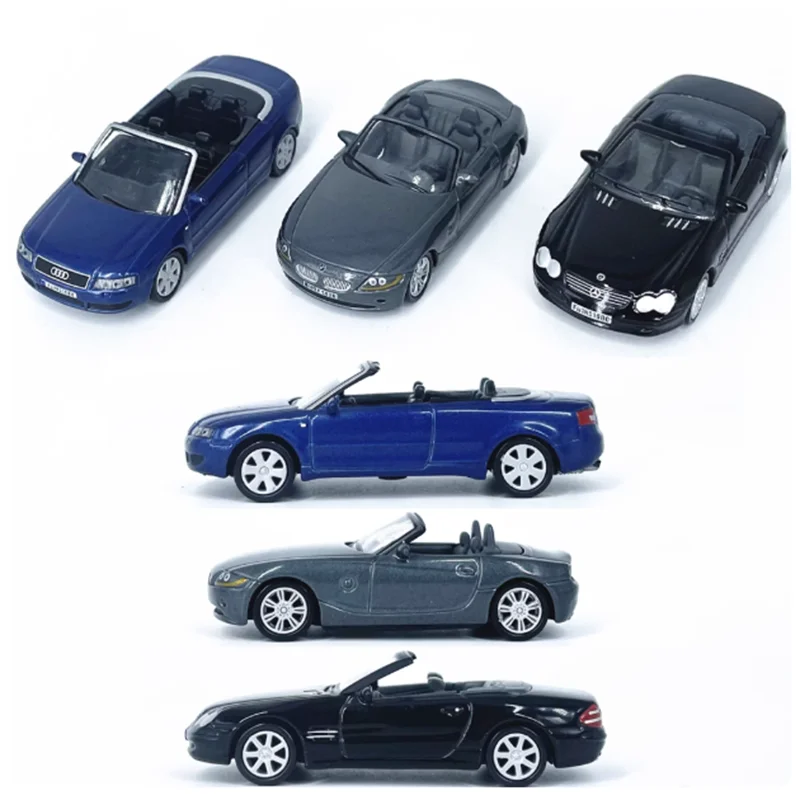 대량 1:64 스케일 SL500/A4 컨버터블 스포츠 합금 시뮬레이션 자동차 모델 클래식 성인 기념품 선물 정적 디스플레이