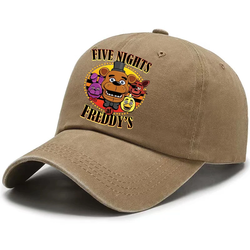 Vijf Nachten Op Freddys Baseball Cap Mannen Fnafs Anime Retro Zonnehoed Jongen Buitensporten Sunbonnet Volwassen Lente Herfst Hoofddeksels Gift