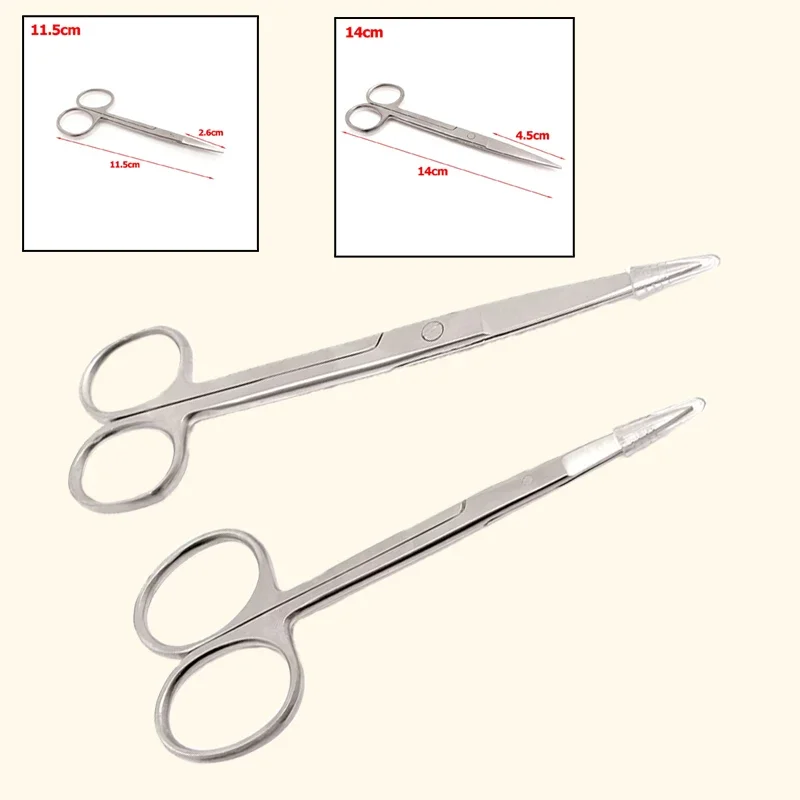 

Surgical Grade Straight Scissors Stainless Steel Dental Medical Ophthalmic Tool Sterilizable for Precision Cutting