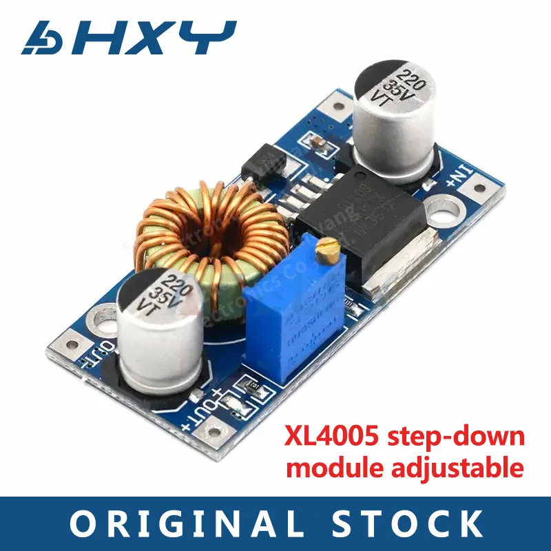 XL4005 DSN5000 Beyond LM2596 DC-DC adjustable step-down 5A 75W power Supply module Large current Large power