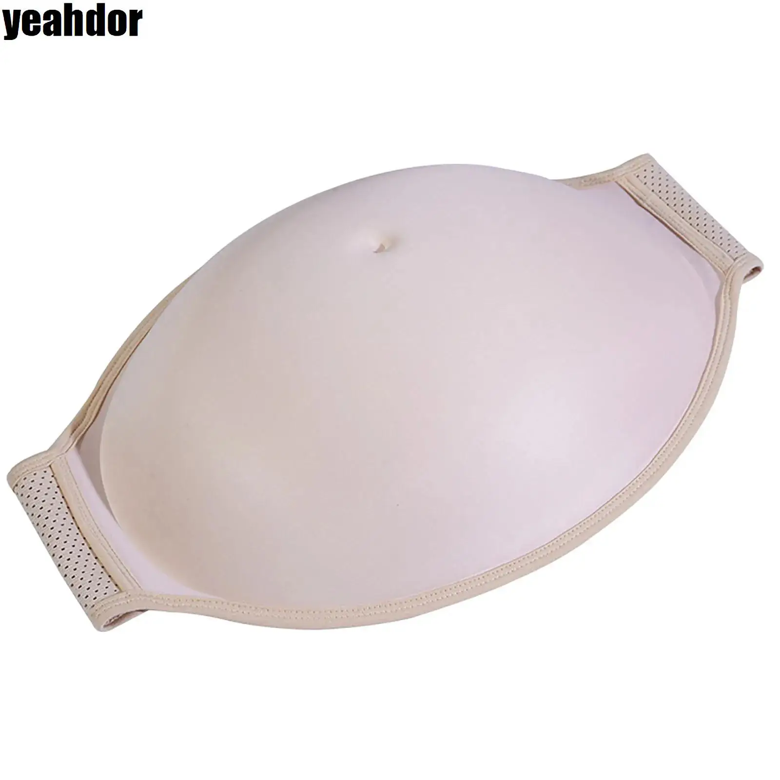 Fake Pregnancy Belly with Adjustable Waist Belt Artificial Pregnancy Belly Baby Bump Photography Actor Performance Prop