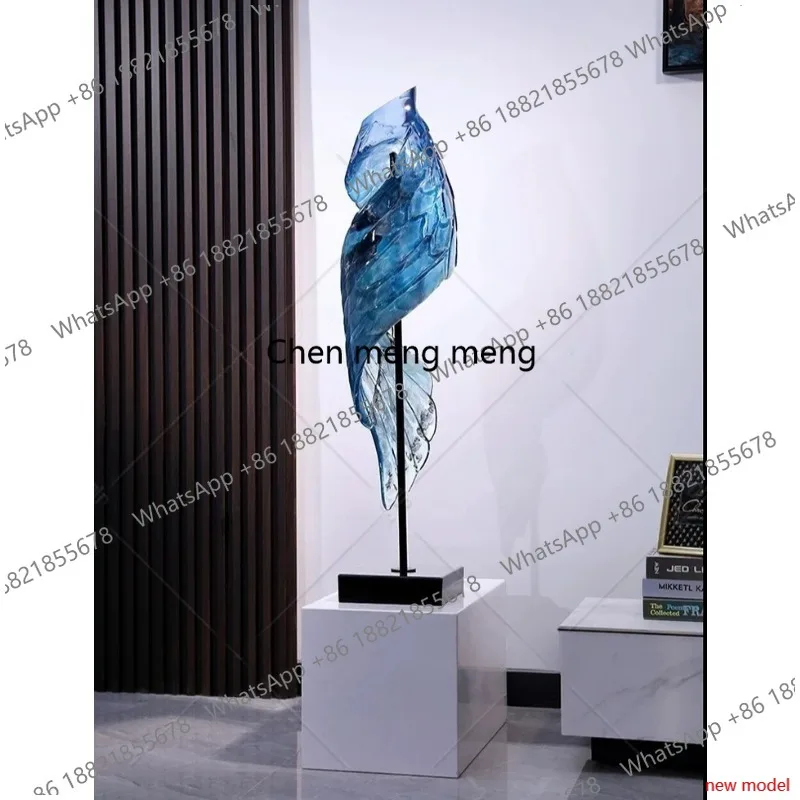 H178Modern light luxury entrance ornament sales officeliving room model room,advanced sensesculpture creative transparent decora