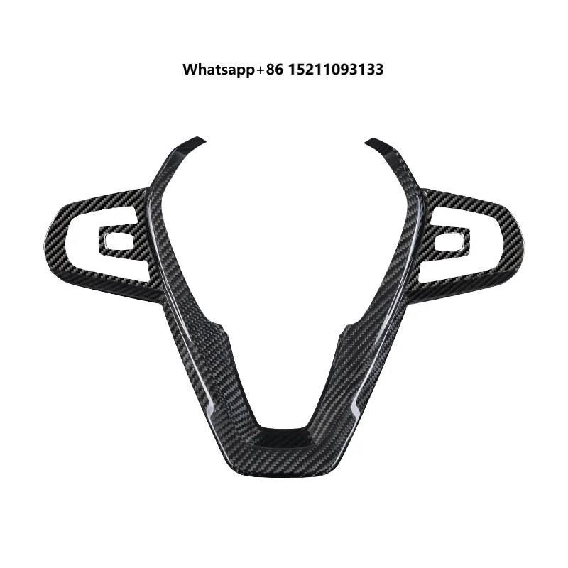 Steering Wheels Trim Emblem Carbon Fiber Steering Wheel Cover
