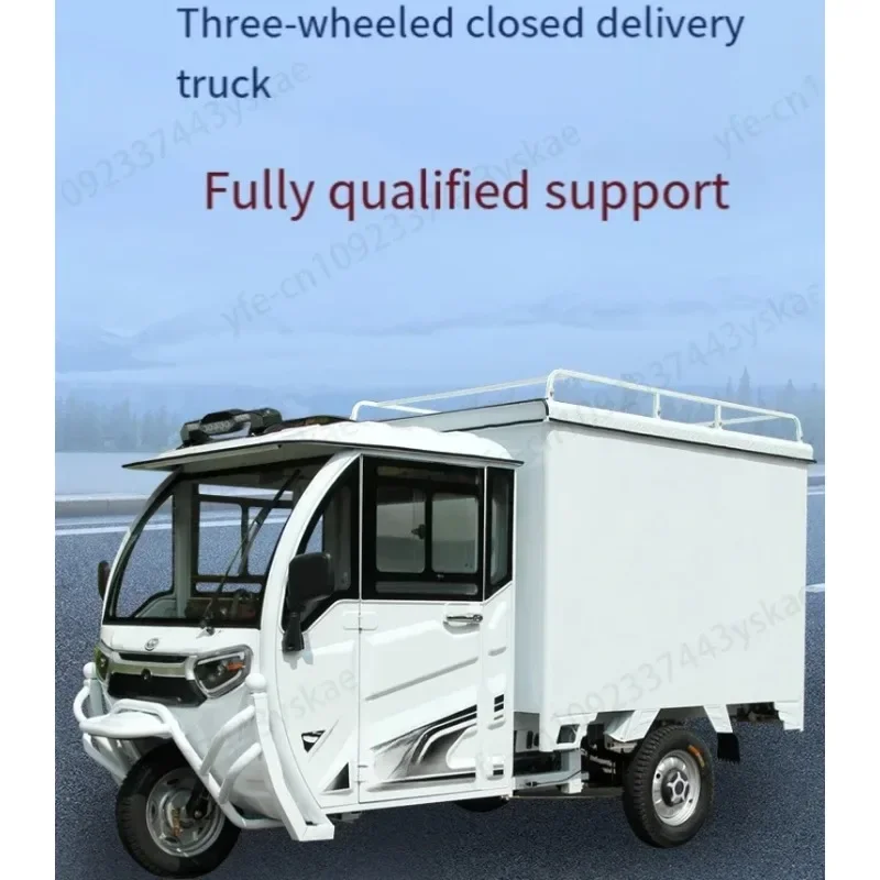 Electric Tricycle Express Delivery Special Car Closed Box Type with Shed Pull Goods tricycle truck household small battery car