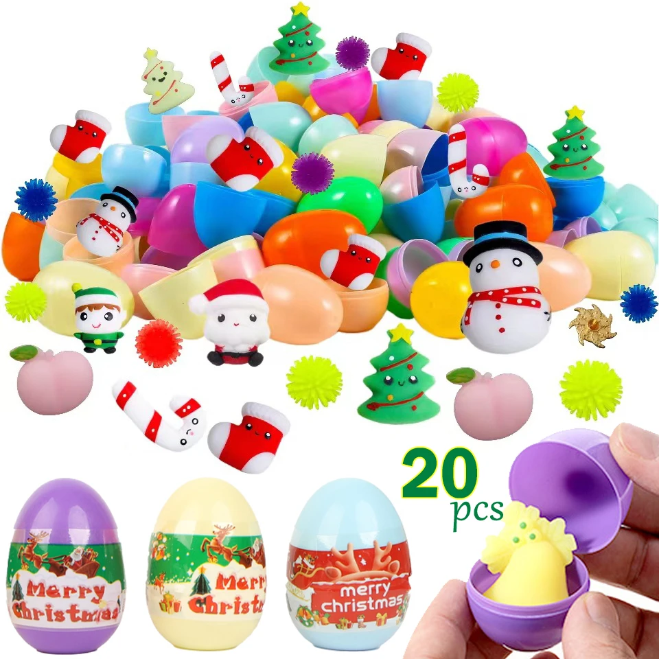 Lotti di natale Twisted Egg Blind Box Toys Mini Cartoon Doll attaccare al muro Palm Rotating Egg Toy Christmas Blind Box Gift