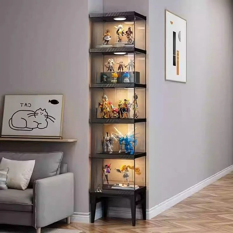 display case building block storage box household Gundam transparent toy model display shelf