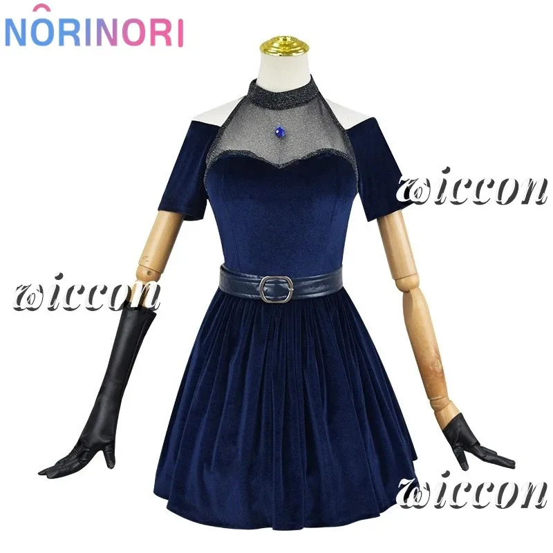 Мизи Косплей Одежда Парик Розовый Градиент Розовый Фиолетовый Длинные Волосы Костюм Микрофона Бархатная Юбка Аниме Инопланетянин Сценический Косплей Костюм