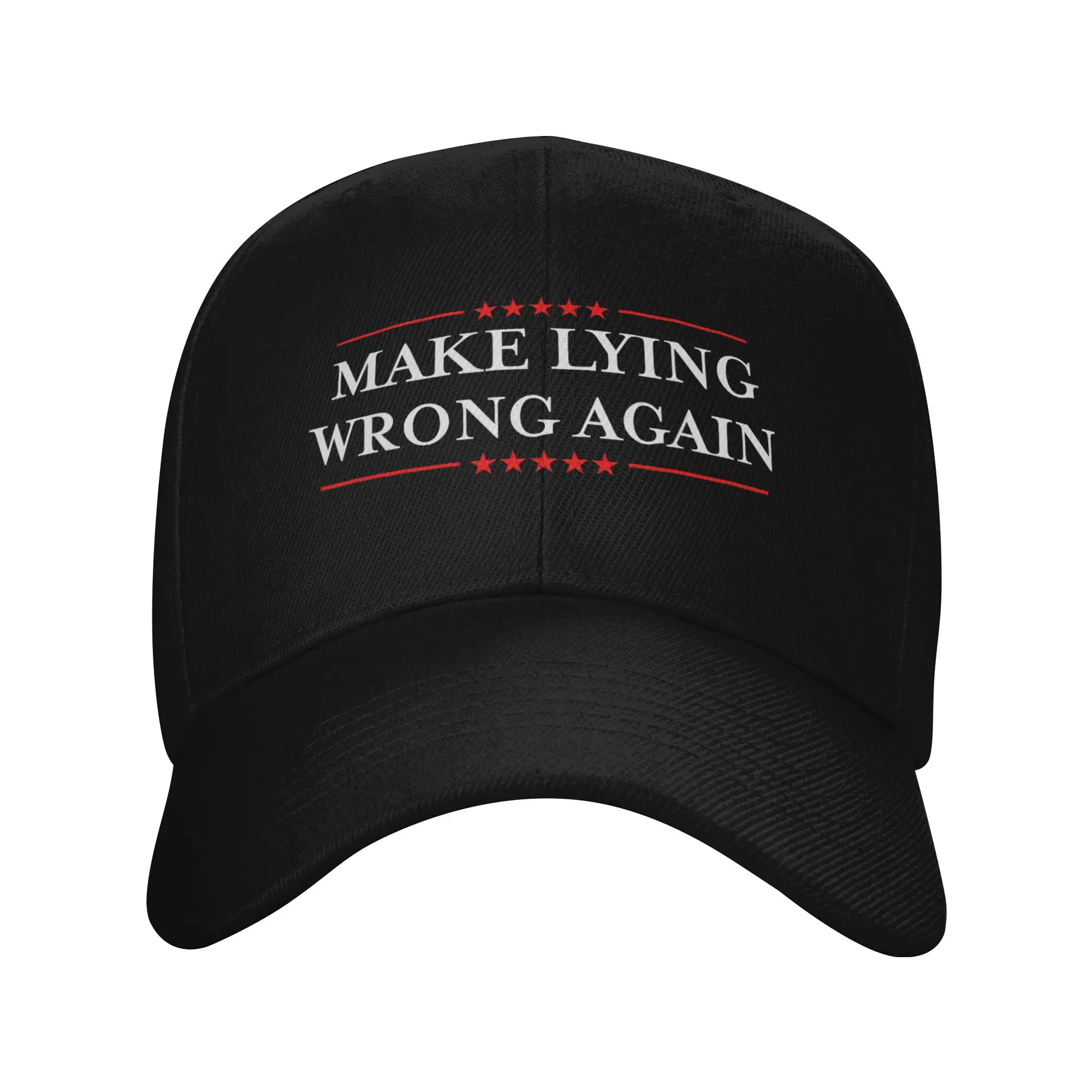 Make Lying Wrong Again Casual Baseball Cap Summer  Trucker Hat Hiking Fishing Hip Hop Hats Couple Women y2k Cute Baseball Caps