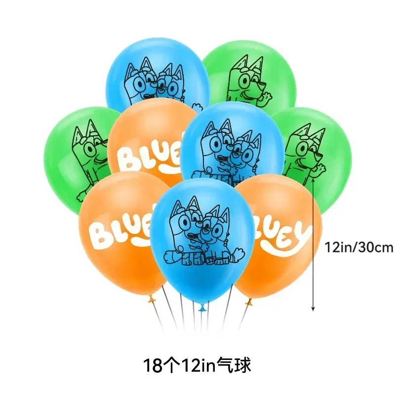 

Blueyed Girls Boys Birthday Party Decoration Balloon Banner Big Flag Set Shower Supplies
