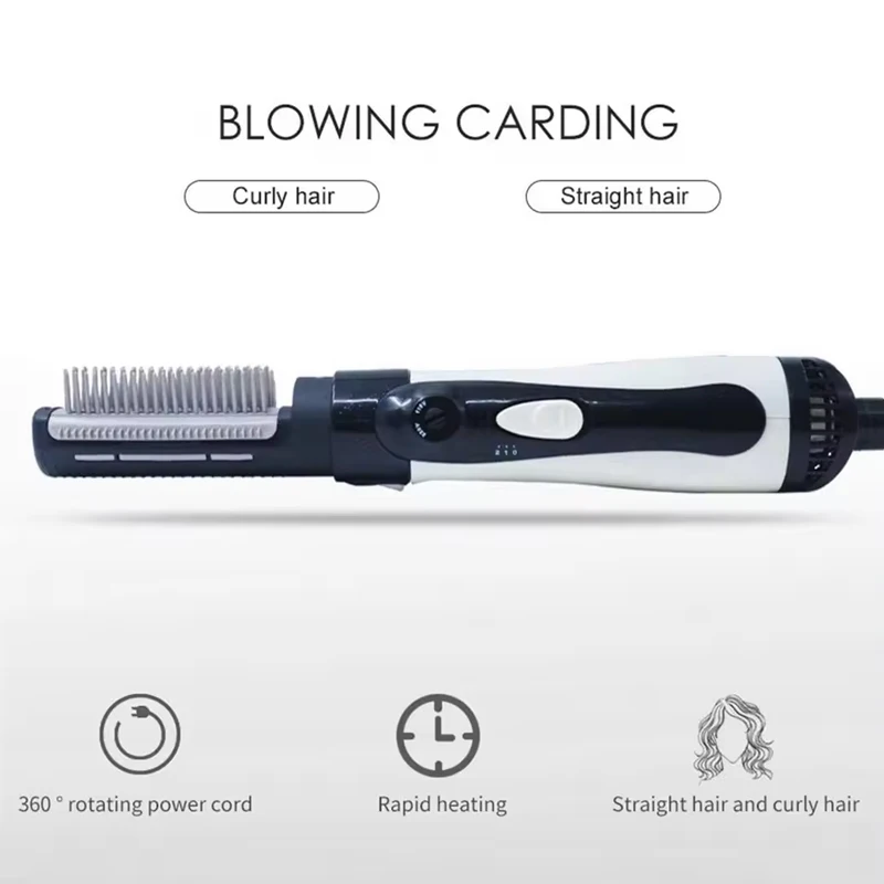 Hot Air Brush One Step Hair Dryer Volumizer Negative Ionic Styler Dry Straighten Curl for Women Salon Home Use view 5