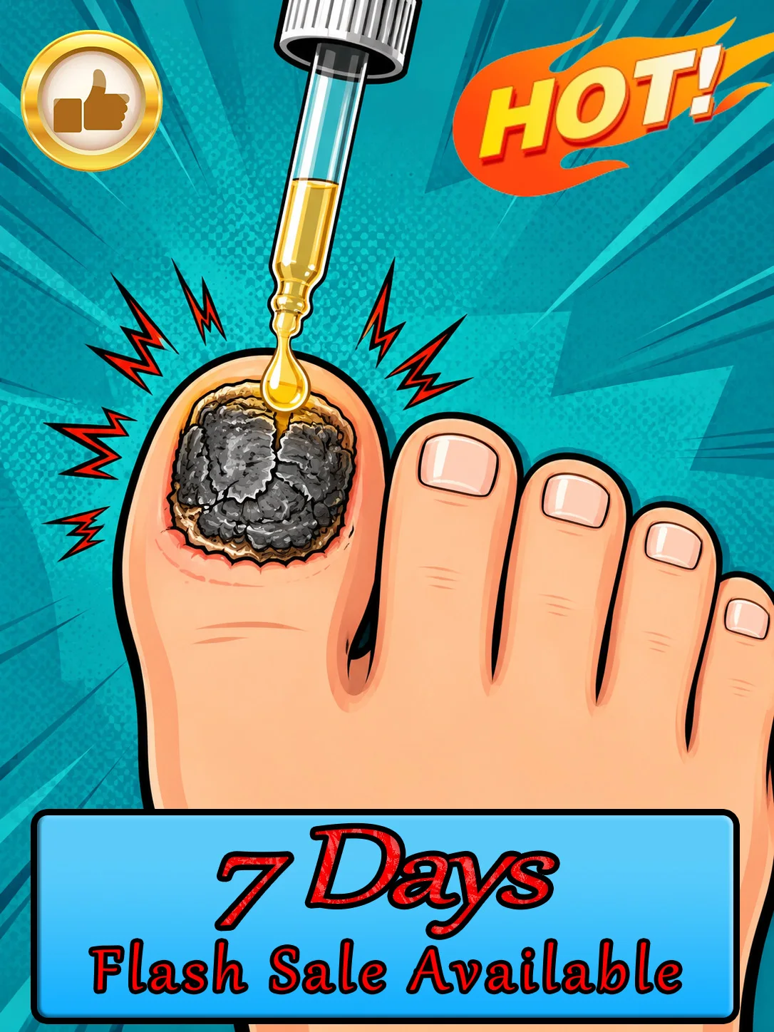 Soothing Nail Care Liquid for Onychomycosis, Nourishes Dry Nail Cuticle, Optimizes Look Of Brittle Discolored Nails