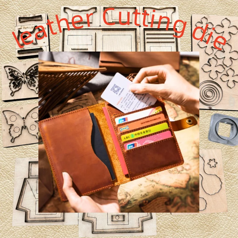 Custom Card Wallet Passport Sleeve Cutting Die Wooden Mold DIY Handmade Leather Punch Tool