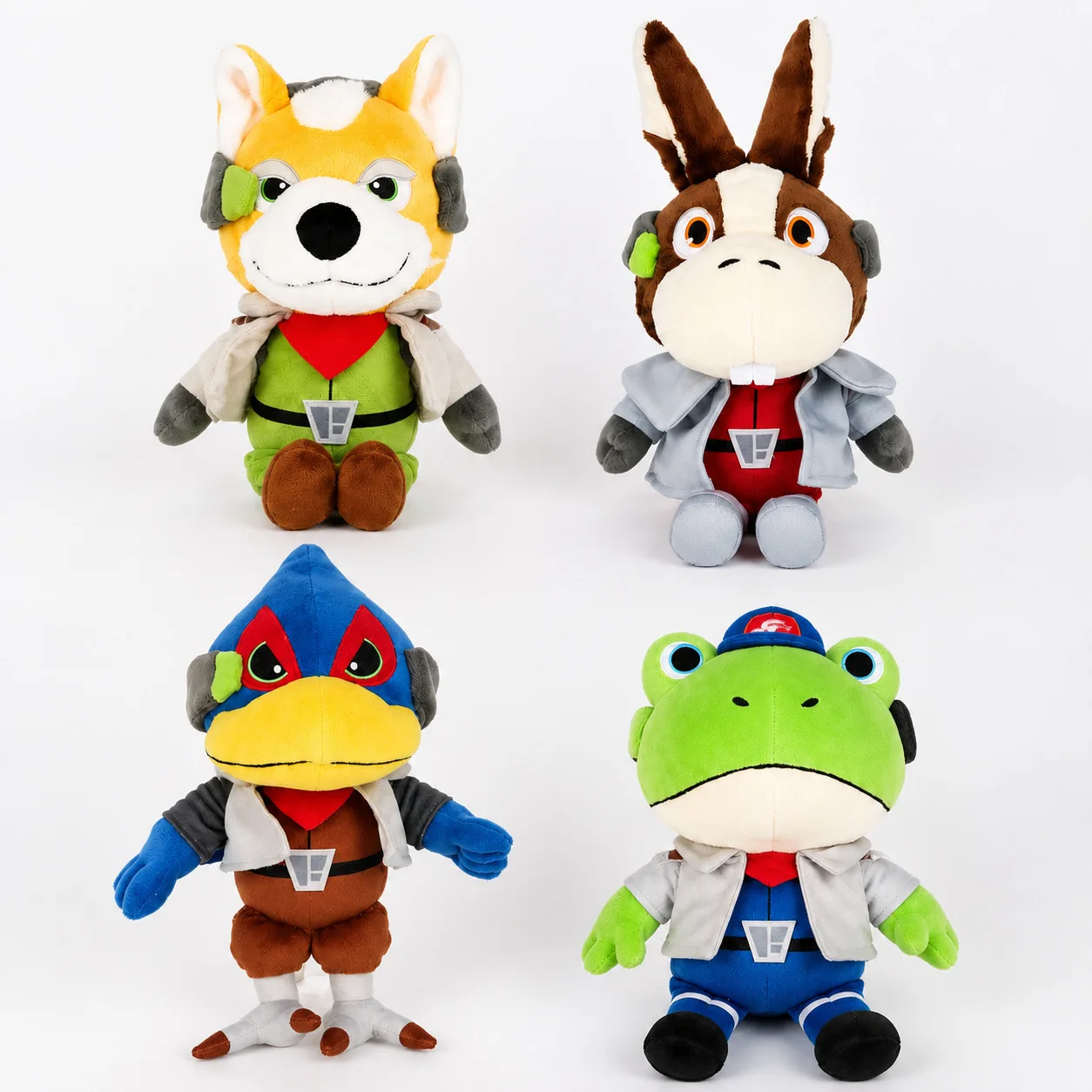 Nuevo Peluche de Star Fox, Personaje del Videojuego Fox McCloud, Peppy Hare, Muñeco de Peluche Falco Lombardi, Slippy Toad, Regalo de Cumpleaños para Fans