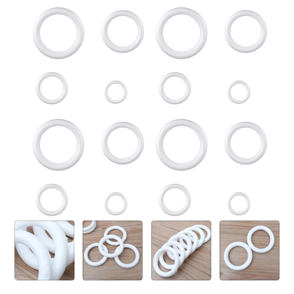 12 Pcs Ribbon Christmas Wreath Accessories Charms for Jewelry Garlands Foam DIY Ring