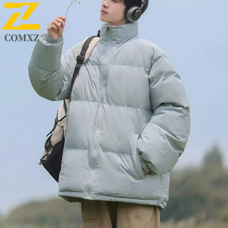 

COMXZ Cold Proof Quilted Jacket Handsome Campus Thickened High Quality Camping Padded Jacket 2025 Work Warm Men's Winter Jacket