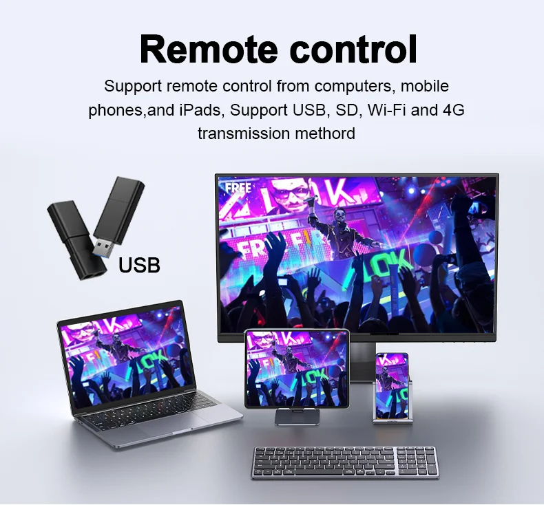 كشك DJ محمول مع حامل مكتب عرض جدار الفيديو LED/واجهة محطة DJ على الطاولة