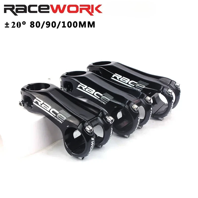 

RACEWORK 31.8mm negative 20 degree bicycle pole stand length 80/90/100mm MTB highway bicycle pole stand pipe bicycle accessories