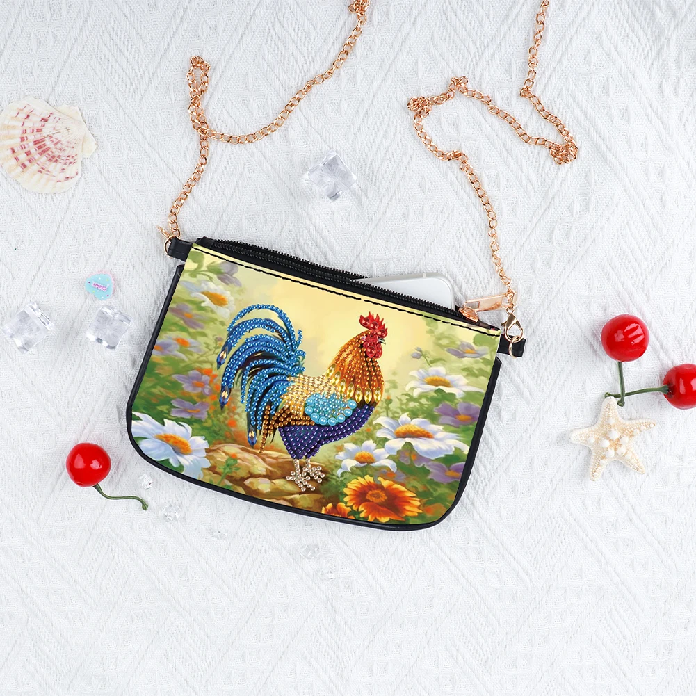 Special Shape Highland Yak Diamond Painting Purses Diamond Painting Clutch Bag Handmade Arts Craft Makeup Bag for New Year Gift