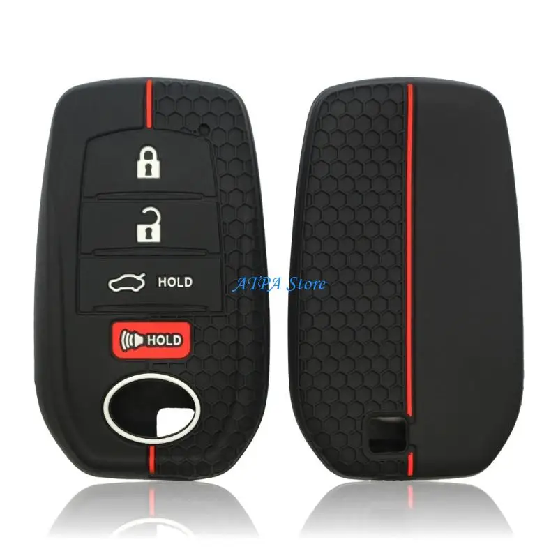 U13C 4 Button Bright Remote Control Silicone Deceive Cover For Car Lock