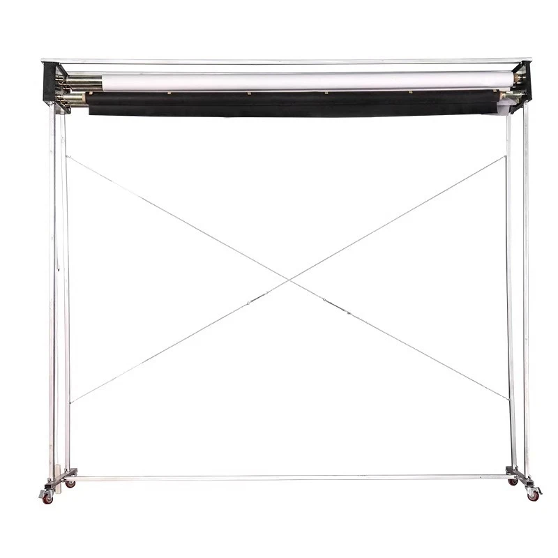 Electric shaft gantry frame, reel background frame, electric lift bracket, movable and rotating