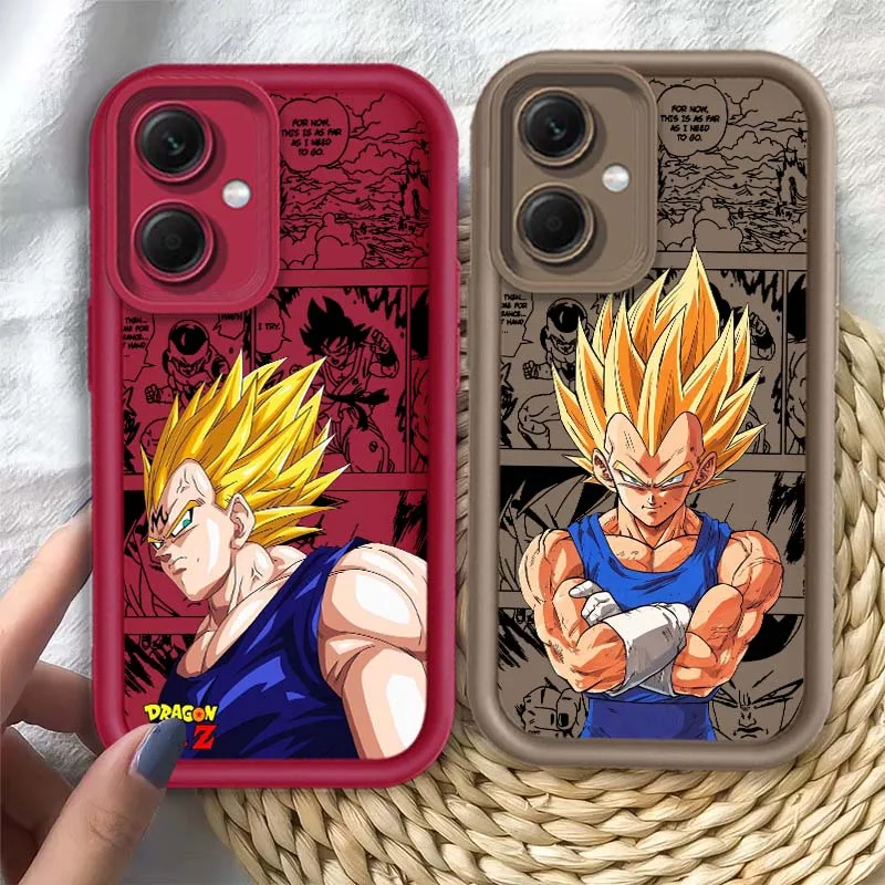 D-دراجون كرات فيغيتا أنيمي ل Redmi ملاحظة 14 13 12 11 13R 12R 12T 11T برو زائد العين سلم جراب هاتف