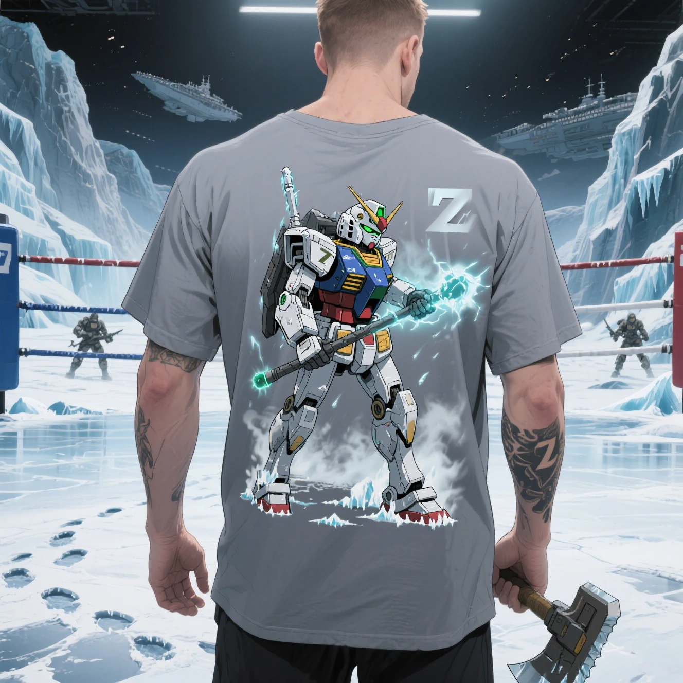 Las camisetas de manga corta con cuello redondo de algodón puro de verano para hombres y mujeres son del famoso anime "Mobile Suit Gundam Z Gundam".