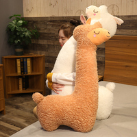 130cm Big Size Alpaca Plush Toys Stuffed Soft Animal Sheep Plush Pillow Lovely Llama Cushion