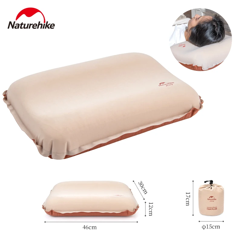 

Naturehike Automatic Inflatable Pillow Outdoor Camping Ultralight Portable 3D Air Cushion Sleeping Nap Relax Travel Sleep Pillow