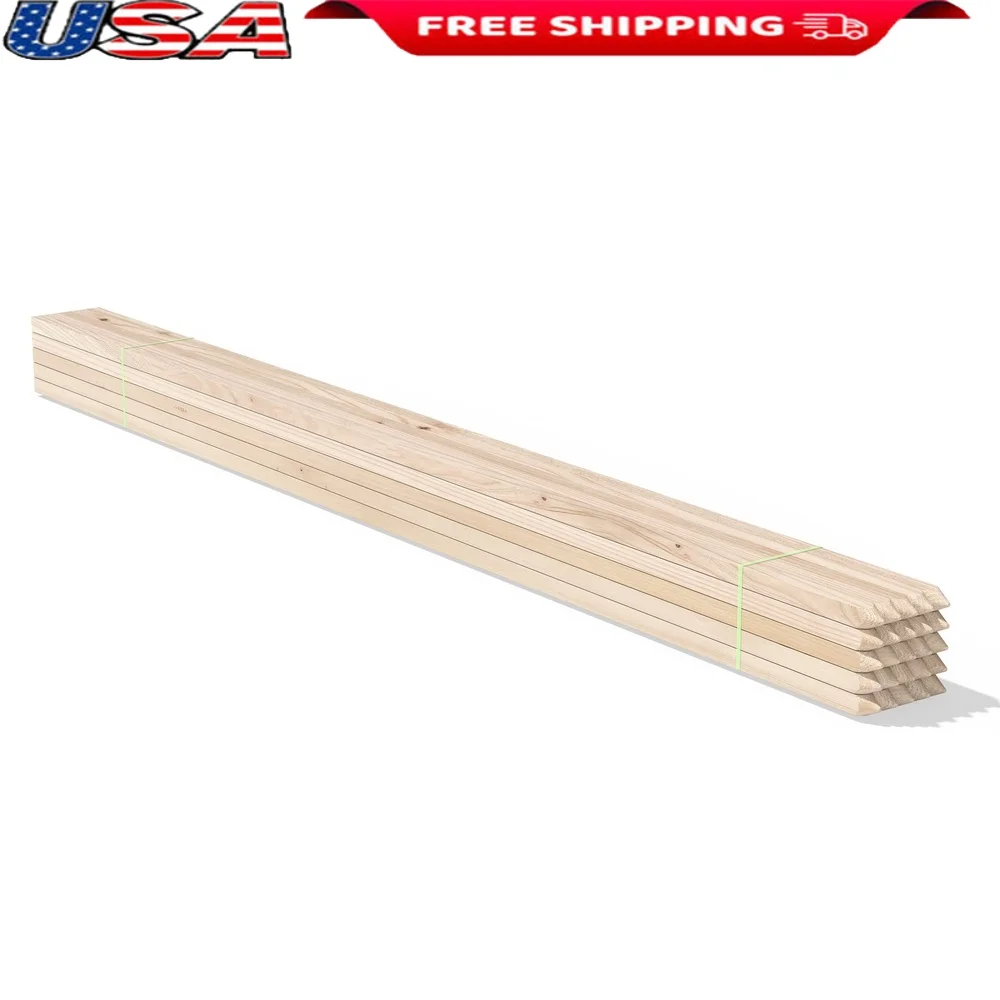 

25 Pack 5 Foot Plant Support Stakes Untreated Wood Garden Stakes Climbing Plants Easy Installation Durable Garden Tools