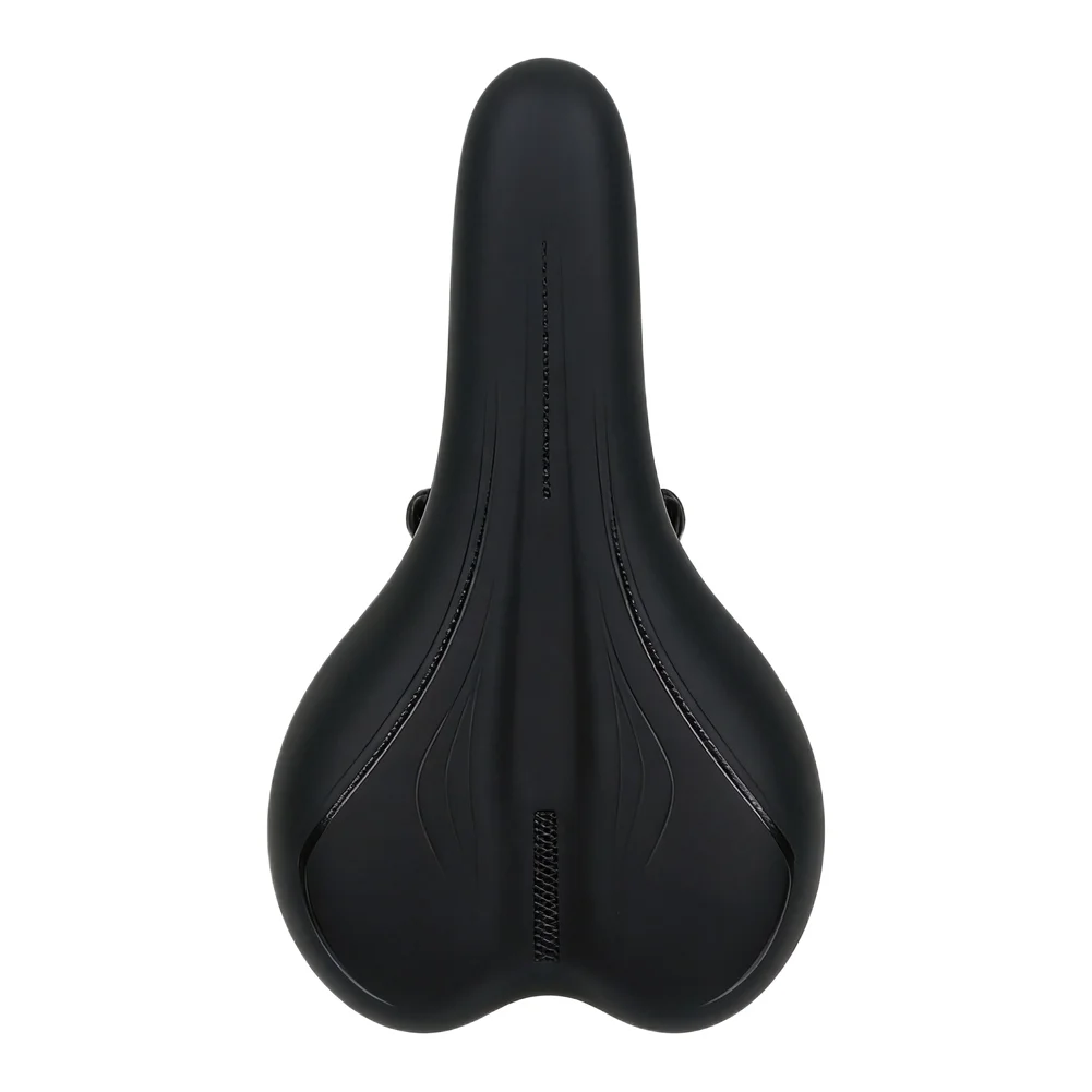 Ride-Supportive Bike Seat with Thick Sponge Padding Narrow Front Profile Ergonomic Shape and Suspension Bow for Stability