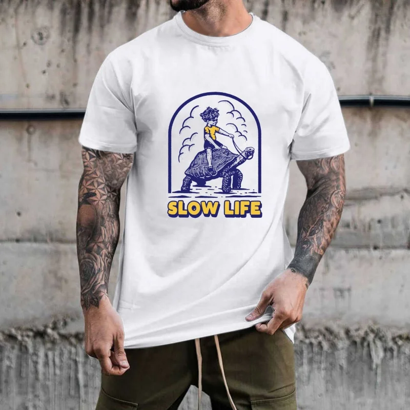 Fun Boy Riding Turtle Pattern Heat Transfer White Ink Iron - on Sticker, Casual & Versatile DIY Decoration for T - shirts,